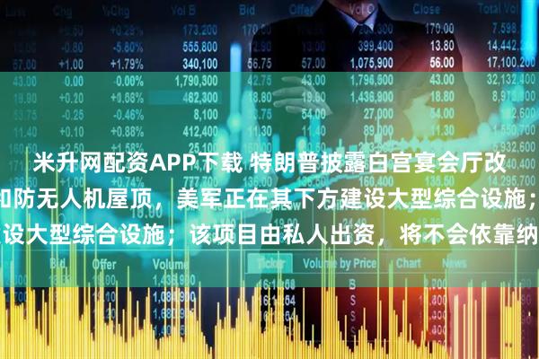米升网配资APP下载 特朗普披露白宫宴会厅改造细节：配备防弹玻璃和防无人机屋顶，美军正在其下方建设大型综合设施；该项目由私人出资，将不会依靠纳税人的钱