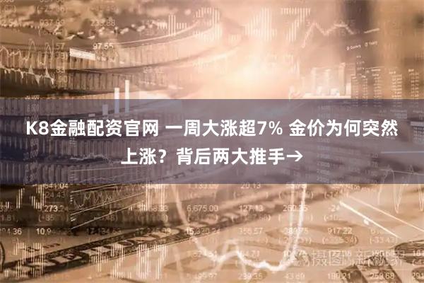 K8金融配资官网 一周大涨超7% 金价为何突然上涨？背后两大推手→